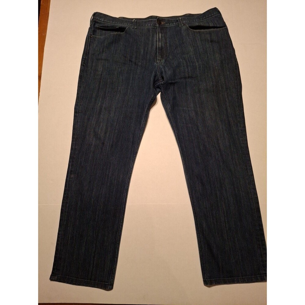 Perry Ellis Jeans Men's 40x32 Blue Denim Straight Leg -Workwear